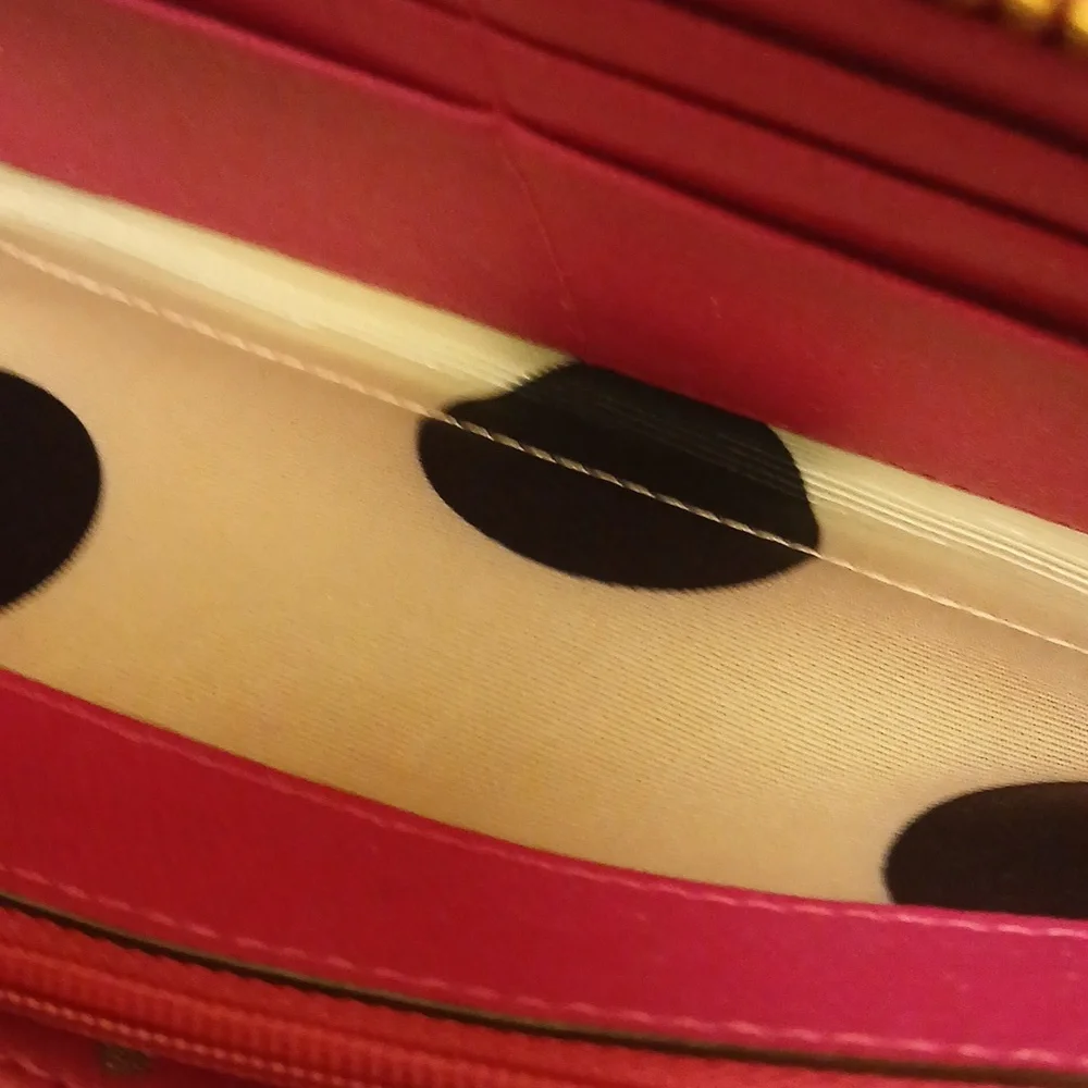 KATE SPADE LONG FUSHIA/PINK/ROSE COLORED WALLET FOR REHAB